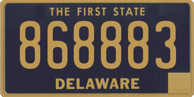 DE license plate 868883