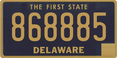 DE license plate 868885