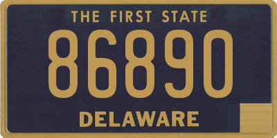 DE license plate 86890