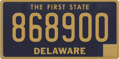 DE license plate 868900