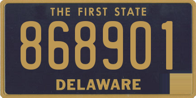 DE license plate 868901