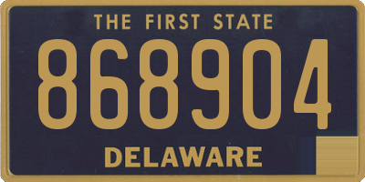 DE license plate 868904
