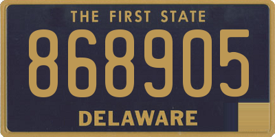 DE license plate 868905