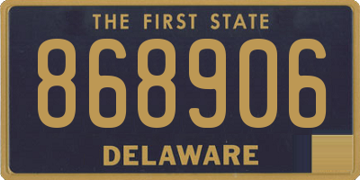 DE license plate 868906