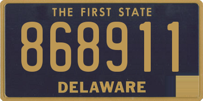 DE license plate 868911