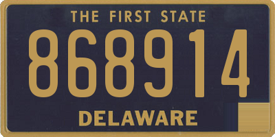 DE license plate 868914