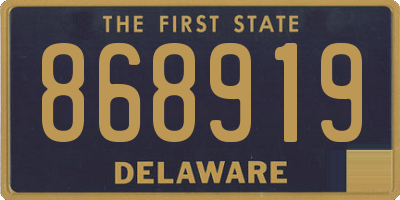 DE license plate 868919
