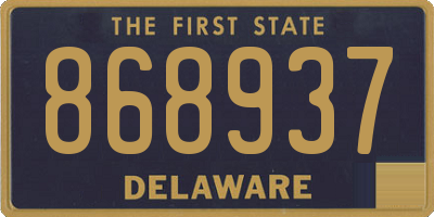 DE license plate 868937
