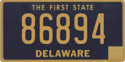 DE license plate 86894