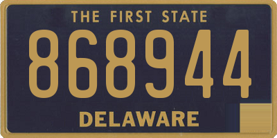 DE license plate 868944