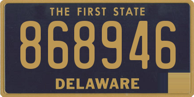 DE license plate 868946