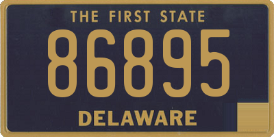 DE license plate 86895