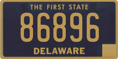 DE license plate 86896