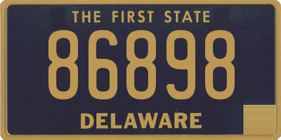DE license plate 86898