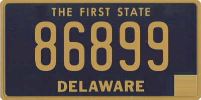 DE license plate 86899