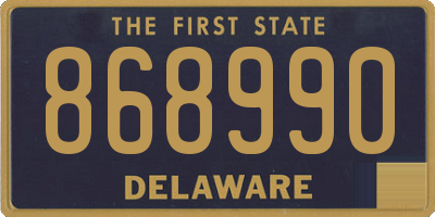 DE license plate 868990