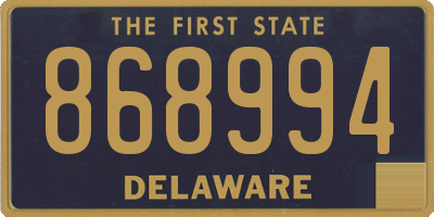 DE license plate 868994