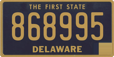 DE license plate 868995
