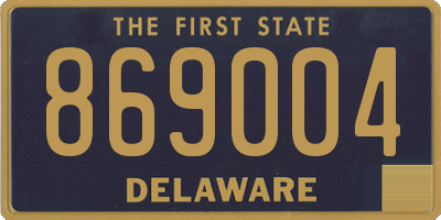 DE license plate 869004