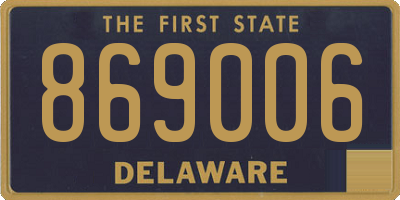 DE license plate 869006