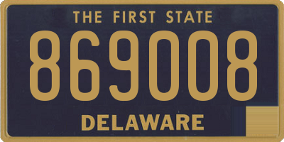 DE license plate 869008