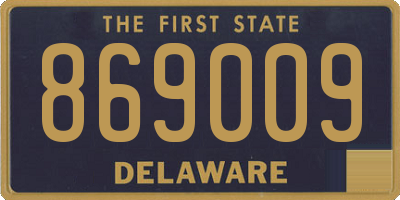 DE license plate 869009
