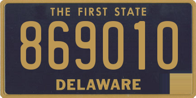 DE license plate 869010