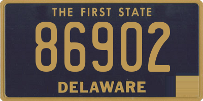 DE license plate 86902