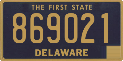 DE license plate 869021