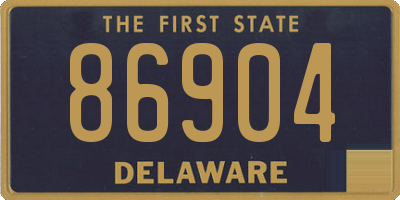 DE license plate 86904