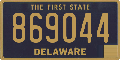 DE license plate 869044