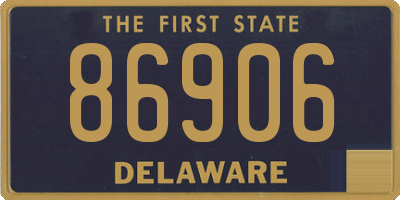 DE license plate 86906