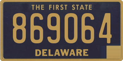 DE license plate 869064
