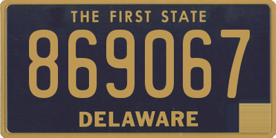 DE license plate 869067