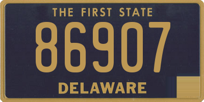DE license plate 86907