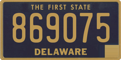 DE license plate 869075