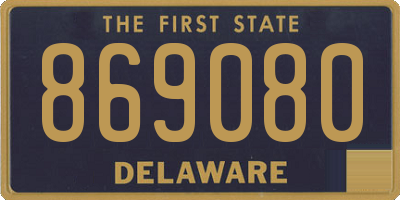 DE license plate 869080