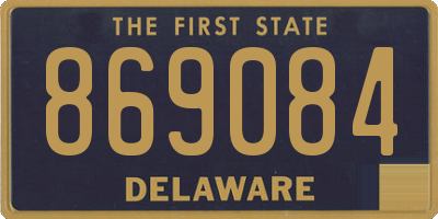 DE license plate 869084