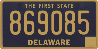DE license plate 869085