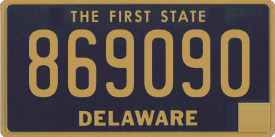 DE license plate 869090