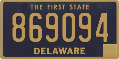 DE license plate 869094