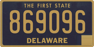 DE license plate 869096