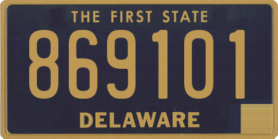 DE license plate 869101