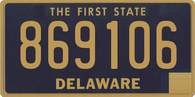 DE license plate 869106
