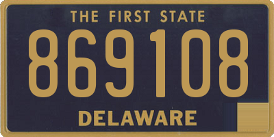 DE license plate 869108