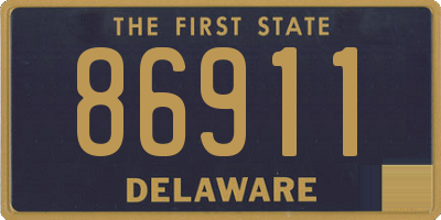 DE license plate 86911