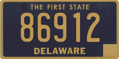 DE license plate 86912