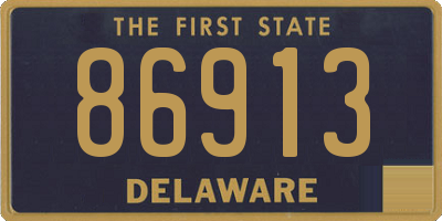 DE license plate 86913