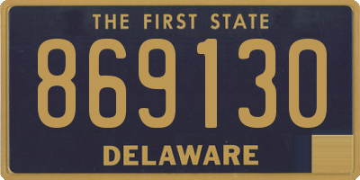 DE license plate 869130