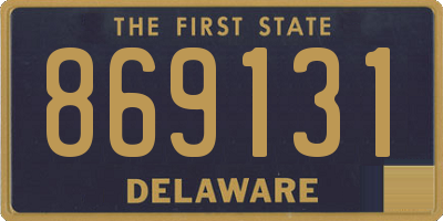 DE license plate 869131